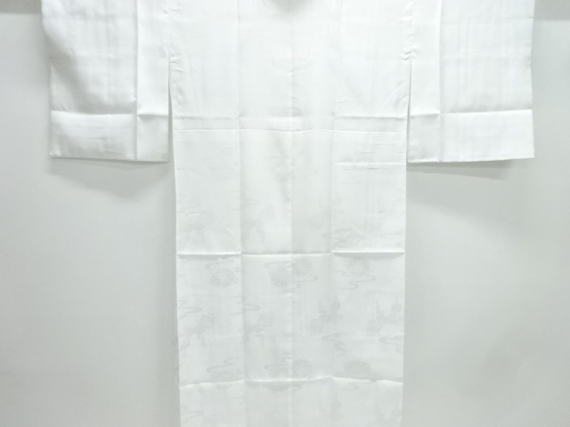 菊桐模様織出し単衣長襦袢